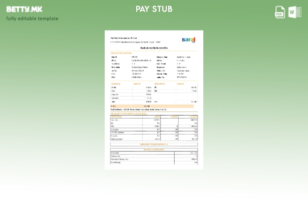 Шаблон за уплатница во модерен стил Patil Rail Infrastructure